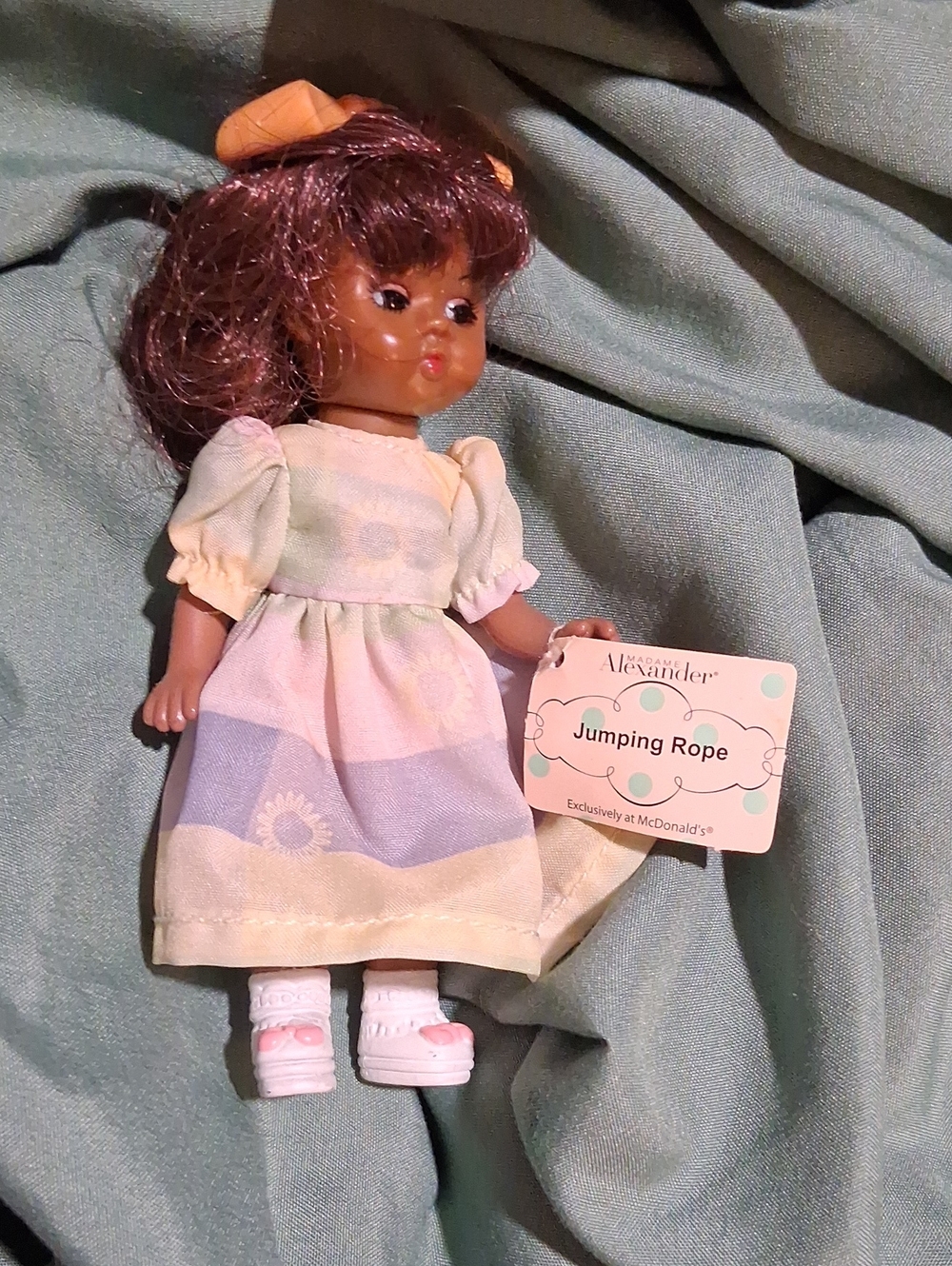 Madame Alexander Pastel Striped Dress Doll with Brown Hair